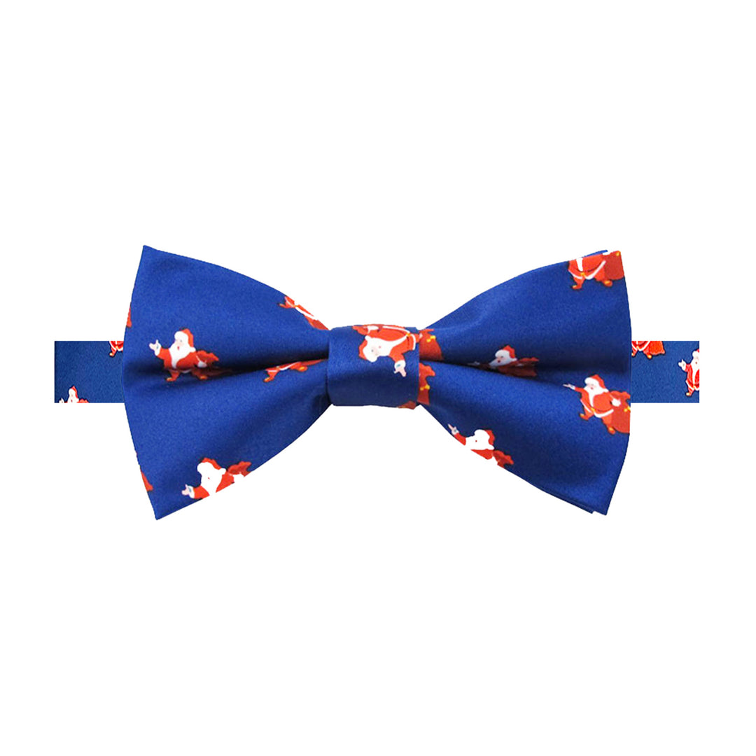 Merry Christmas Jolly Ole Santa Banded Bow Tie