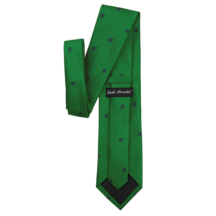 St. Patrick's Here's to the Irish Navy Shamrocks Extra Long Tie
