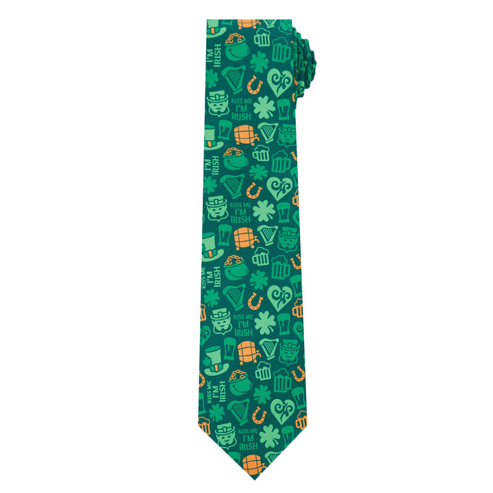 St. Patrick's Kiss Me I'm Irish Lucky Symbols Tie