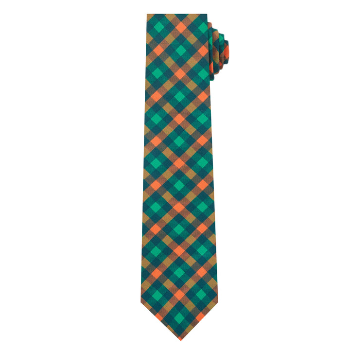 St. Patrick's Diagonal Checkered Plaid Tie