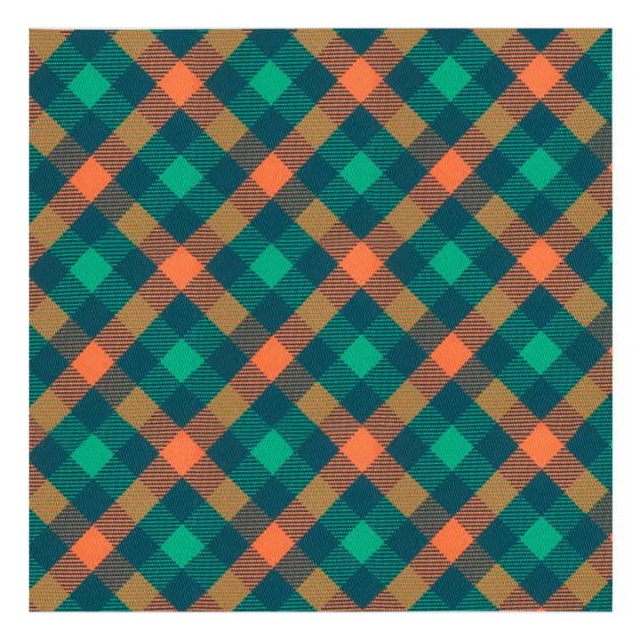 St. Patrick's Diagonal Checkered Plaid Pocket Square