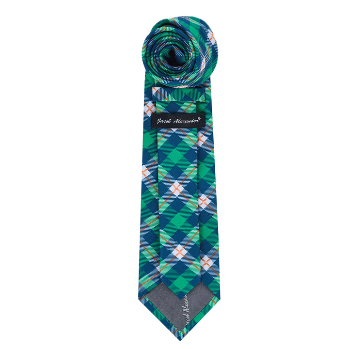 St. Patrick's Tartan Plaid Diagonal Extra Long Tie