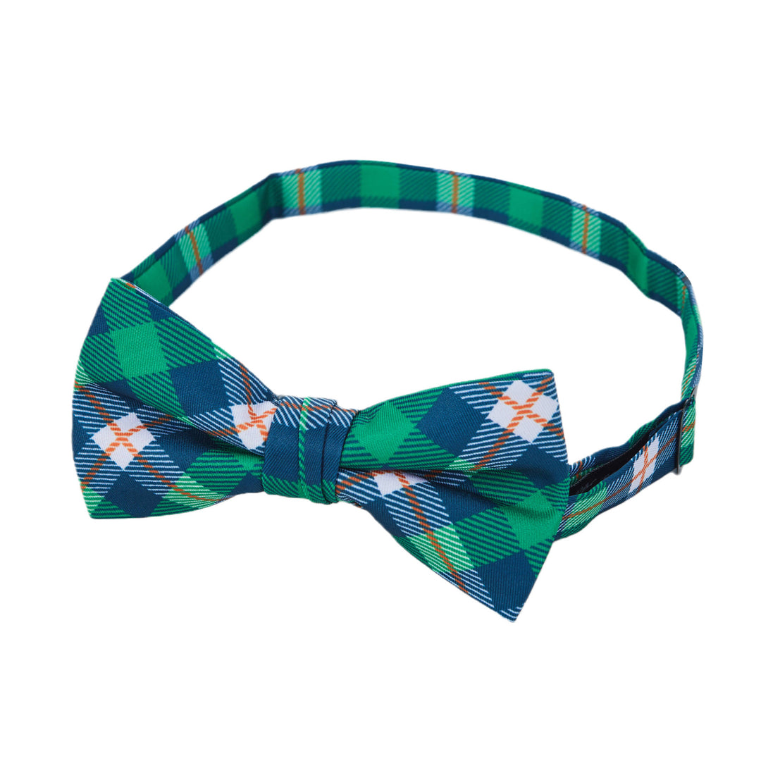 St. Patrick's Tartan Plaid Diagonal Banded Bow Tie