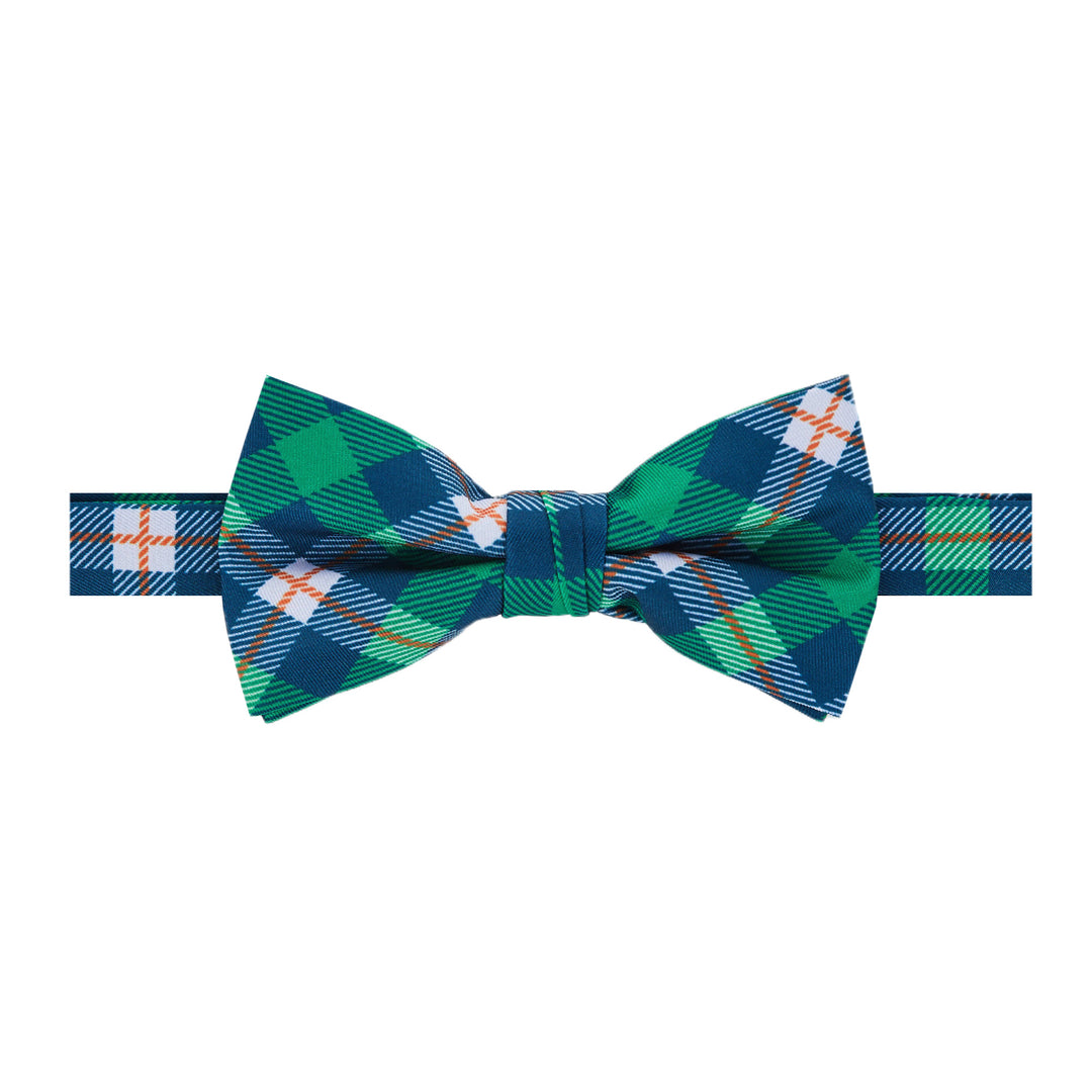 St. Patrick's Tartan Plaid Diagonal Banded Bow Tie
