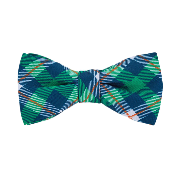 St. Patrick's Tartan Plaid Diagonal Self-Tie Bow Tie