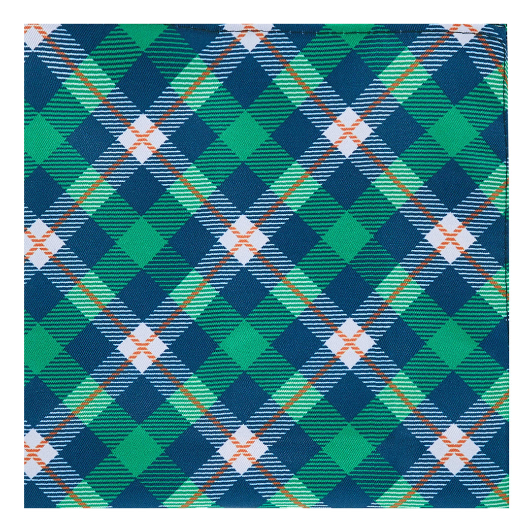 St. Patrick's Tartan Plaid Diagonal Pocket Square