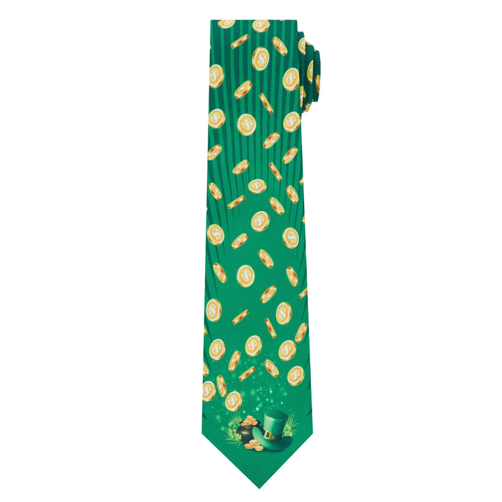 St. Patrick's Golden Coins Leprechaun Hat Tie