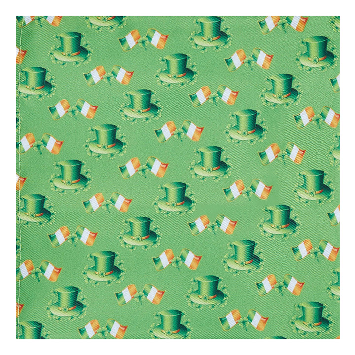 St. Patrick's Day Leprechaun Hat Ireland Flag Diagonal Pocket Square
