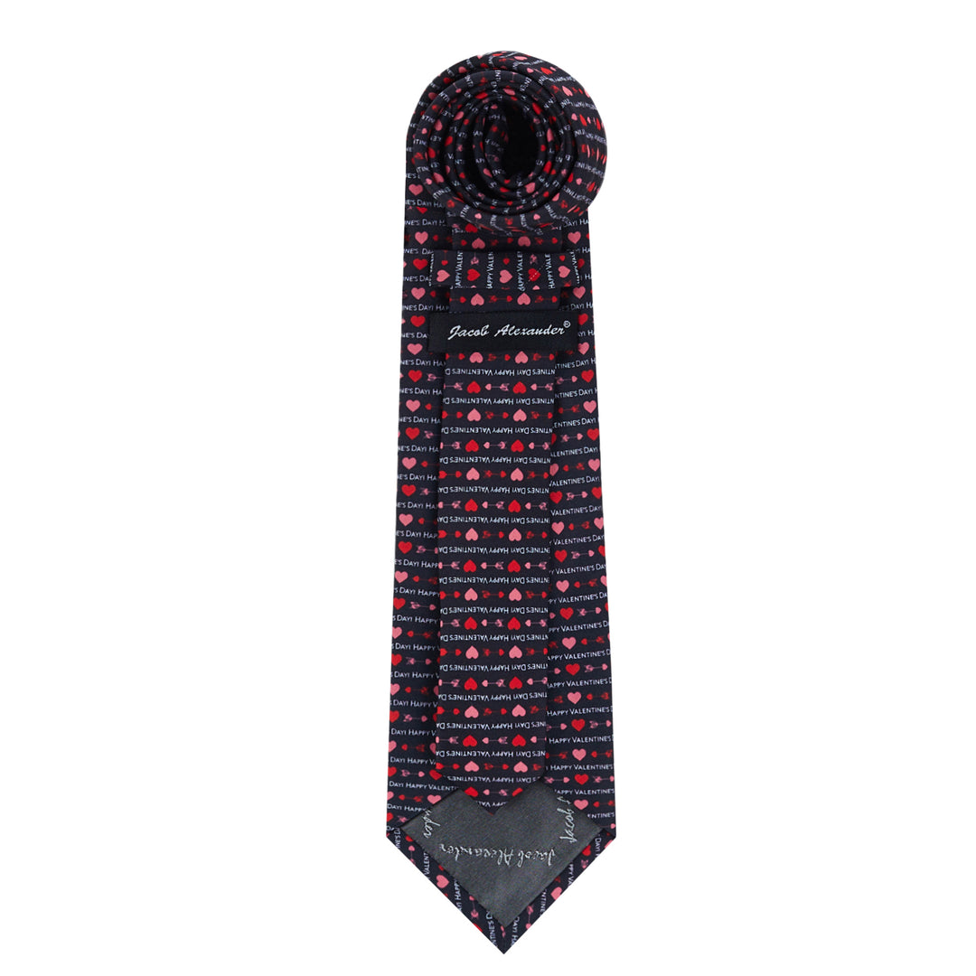Valentine's Hearts and Love Arrows Extra Long Tie