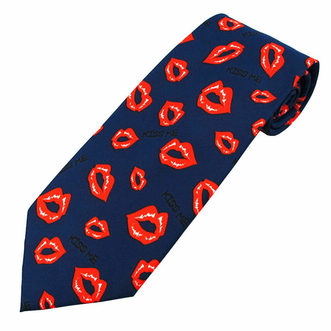 Valentine's Kiss Me Lips Tie