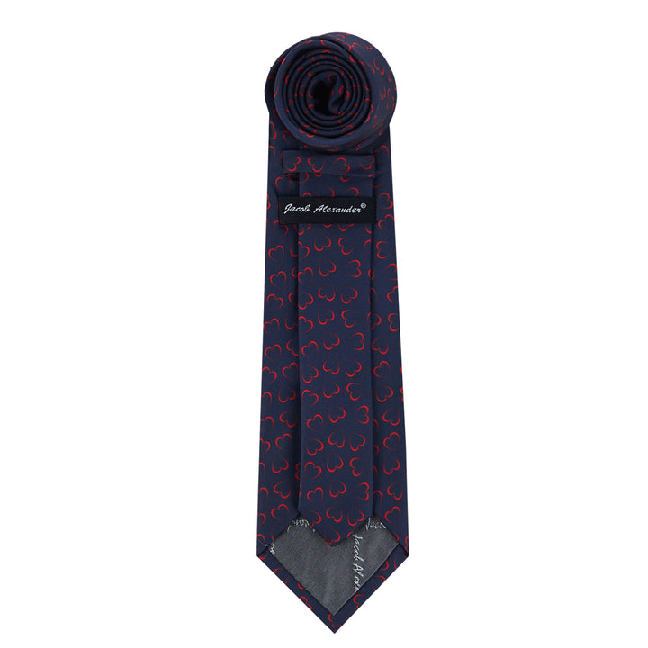 Valentine's Heart Outline Extra Long Tie