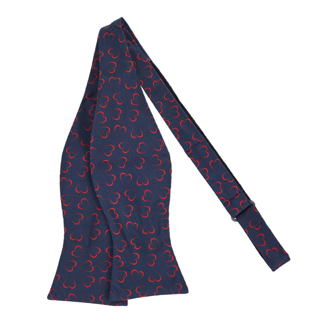 Valentine's Heart Outline Self-Tie Bow Tie