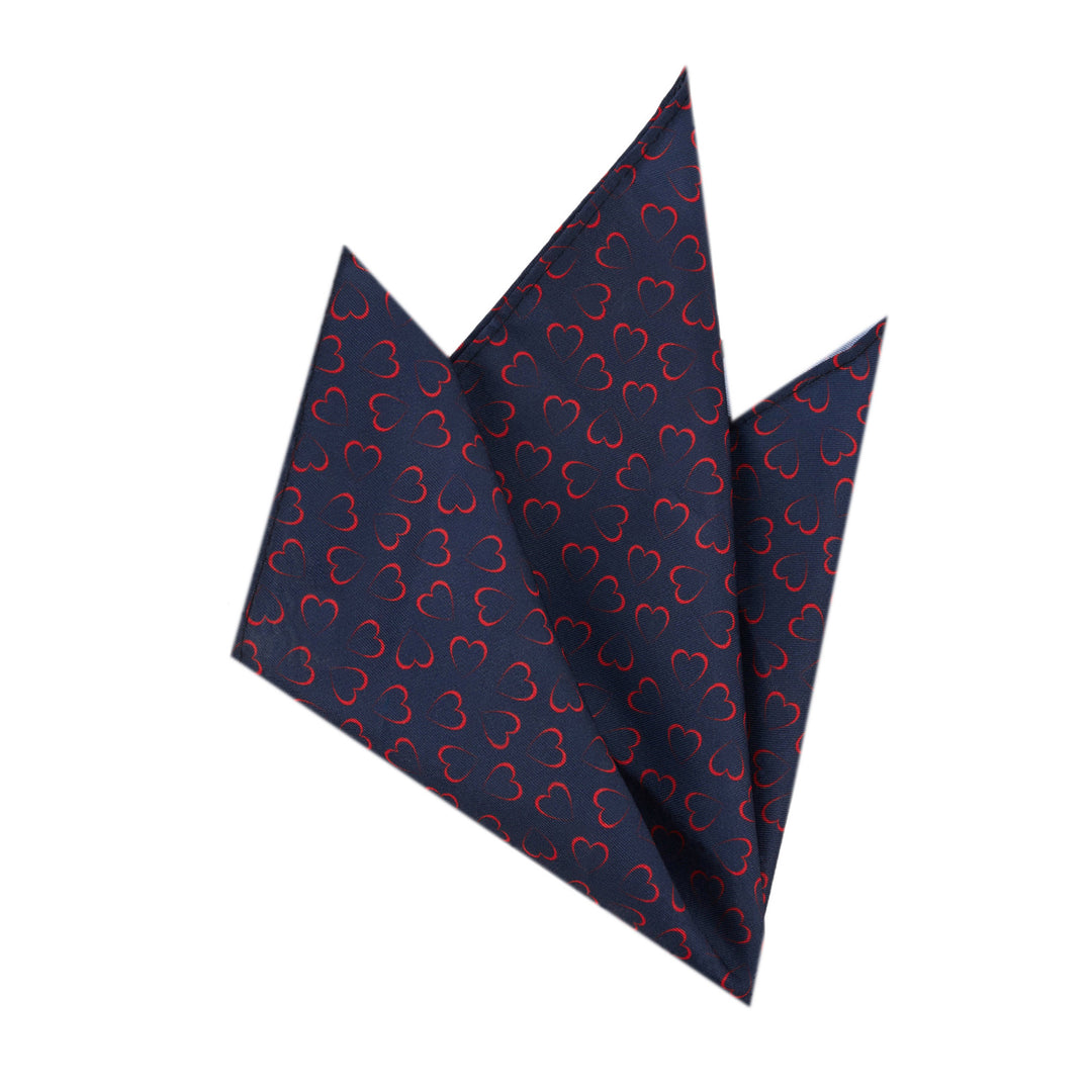 Valentine's Heart Outline Pocket Square