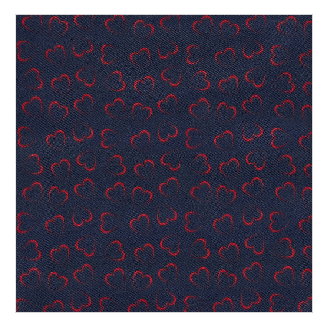 Valentine's Heart Outline Pocket Square