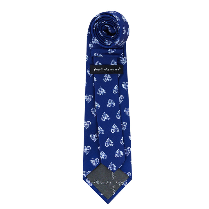 Valentine's White Hearts Tie