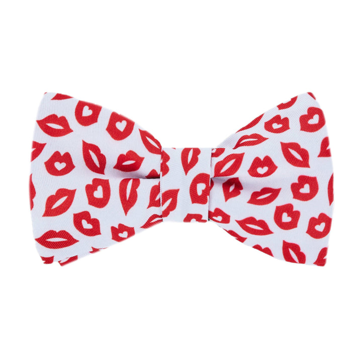 Valentine's Day Red Lips Kisses Self-Tie Bow Tie