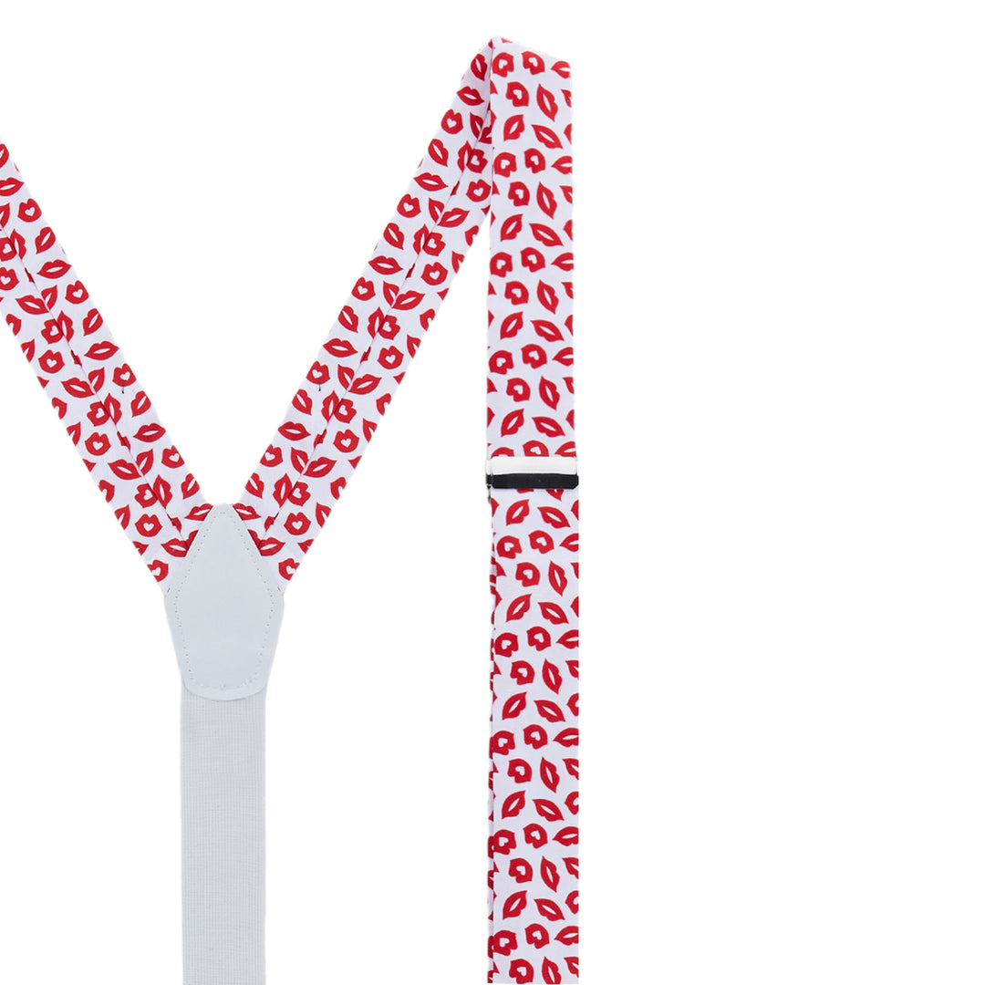 Valentine's Day Red Lips Kisses Suspenders