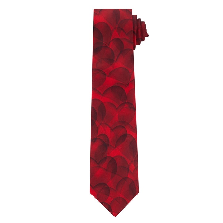 Valentine's Bubble Love Hearts Extra Long Tie