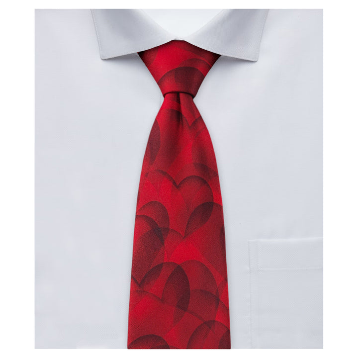 Valentine's Bubble Love Hearts Extra Long Tie