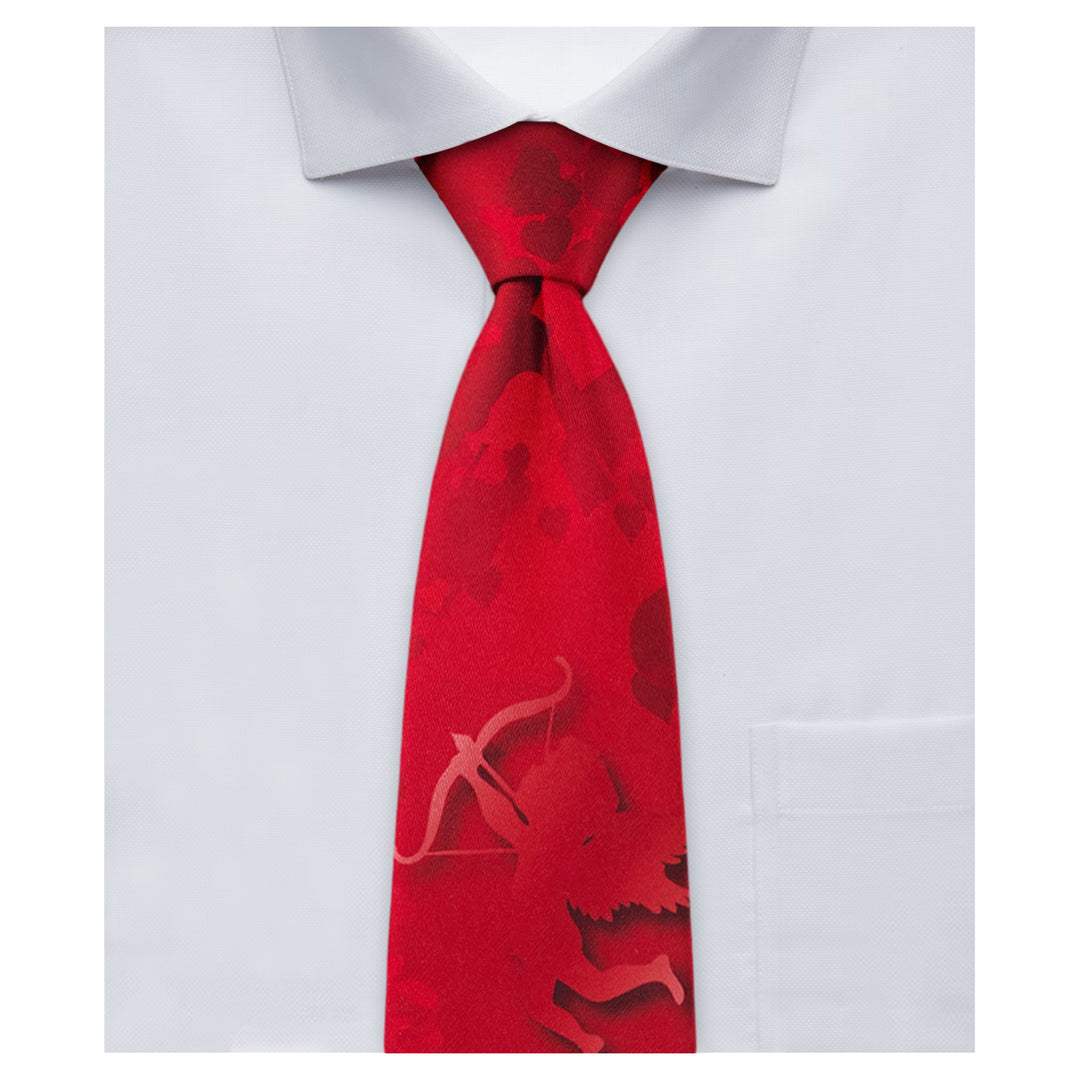 Valentine's Shooting Cupid with Hearts Tie