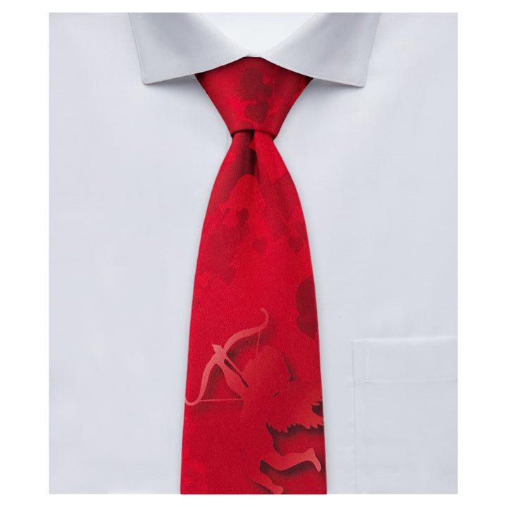 Valentine's Shooting Cupid with Hearts Tie