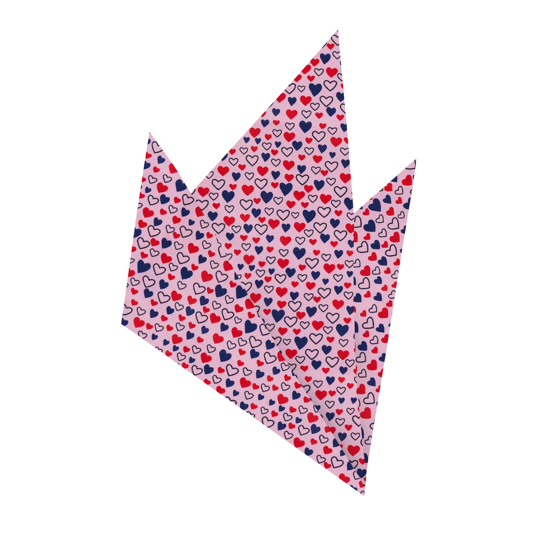 Valentine's Mini Hearts Sprinkle Pocket Square