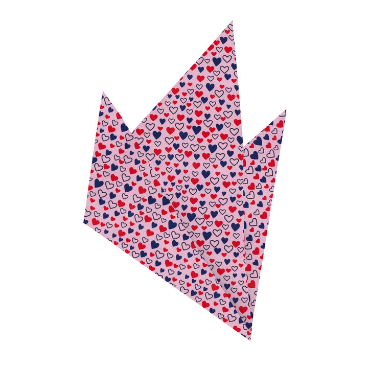 Valentine's Mini Hearts Sprinkle Pocket Square