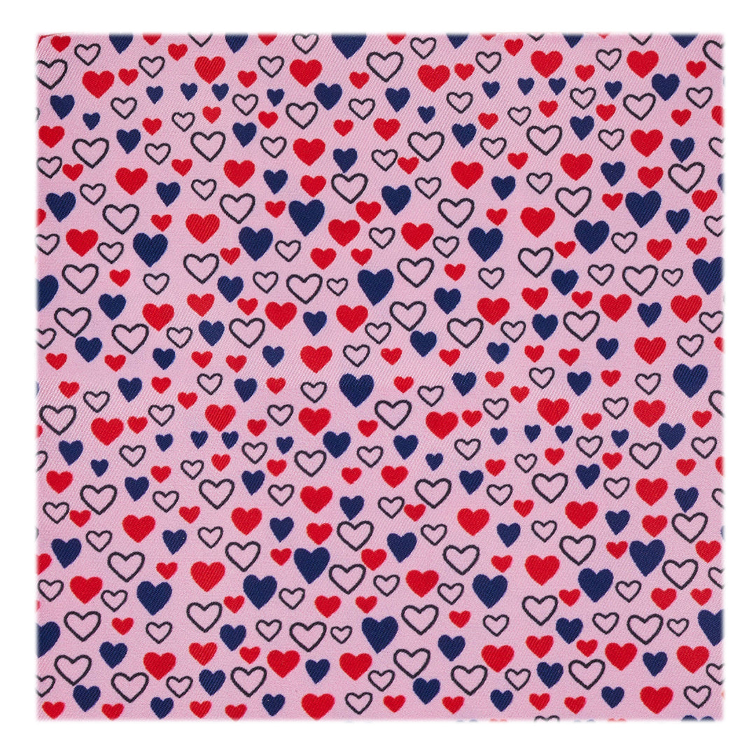 Valentine's Mini Hearts Sprinkle Pocket Square