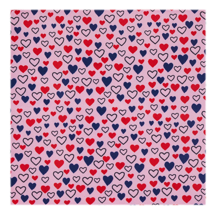 Valentine's Mini Hearts Sprinkle Pocket Square