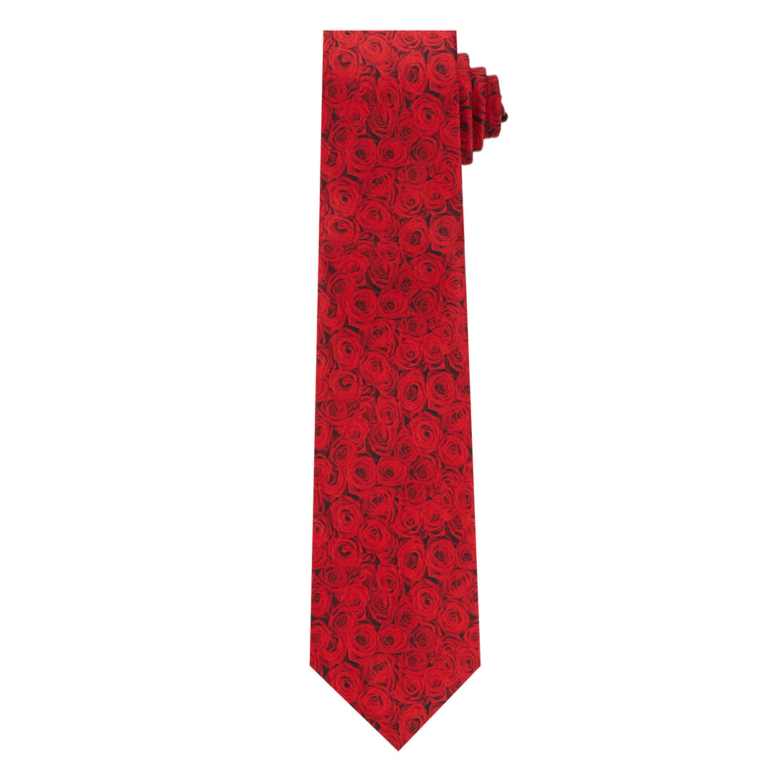 Valentine's Red Roses Tie