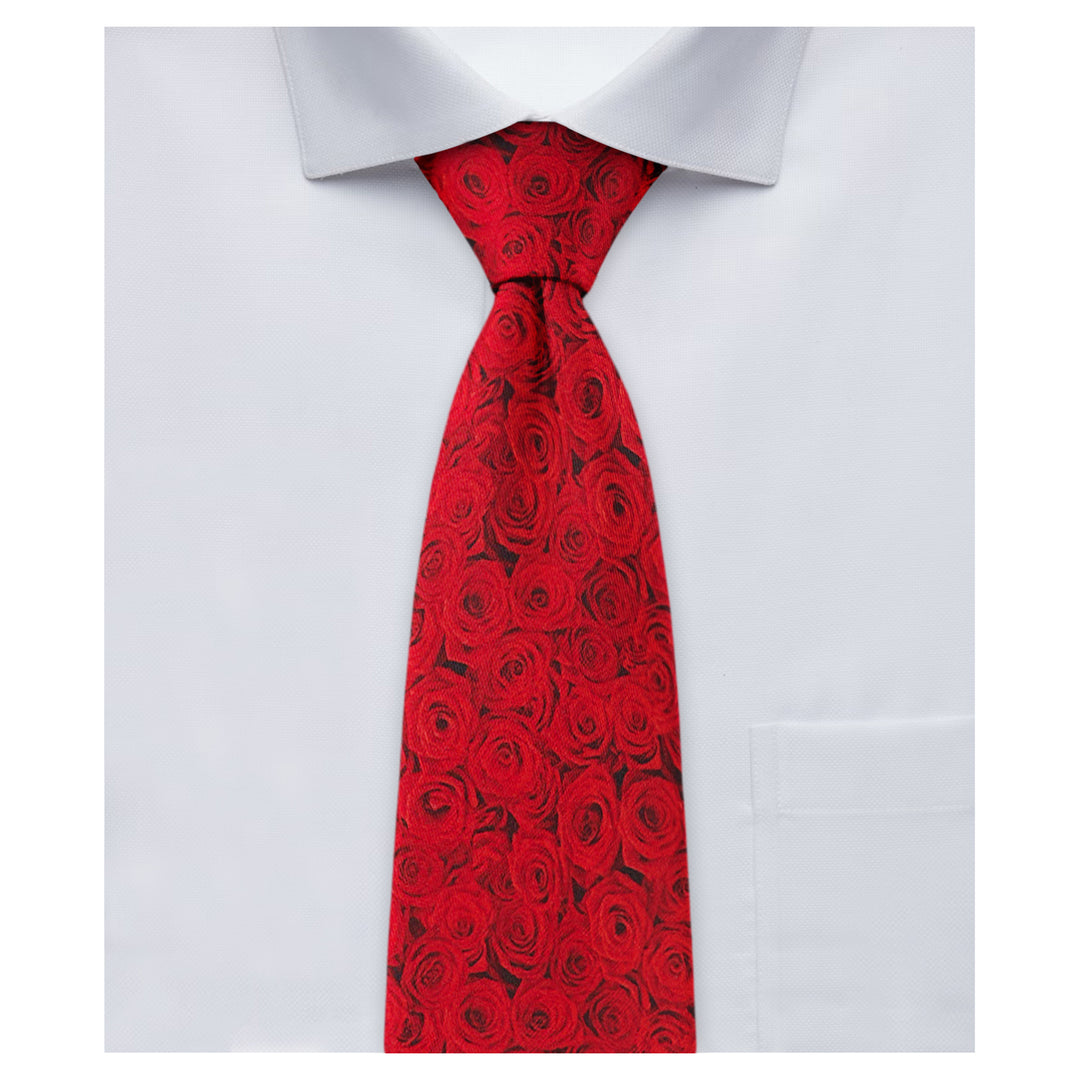 Valentine's Red Roses Tie