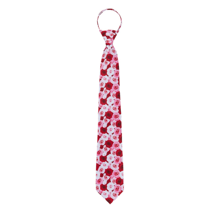 Valentine's Assorted Roses Zipper Tie