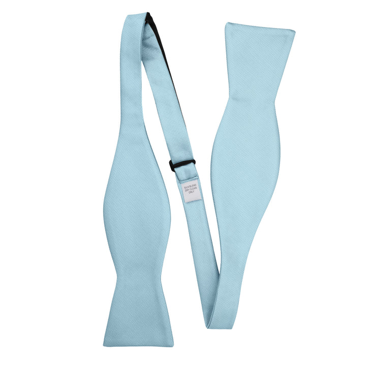 Silk Blend Solid Self-Tie Bow Tie - Sky Blue
