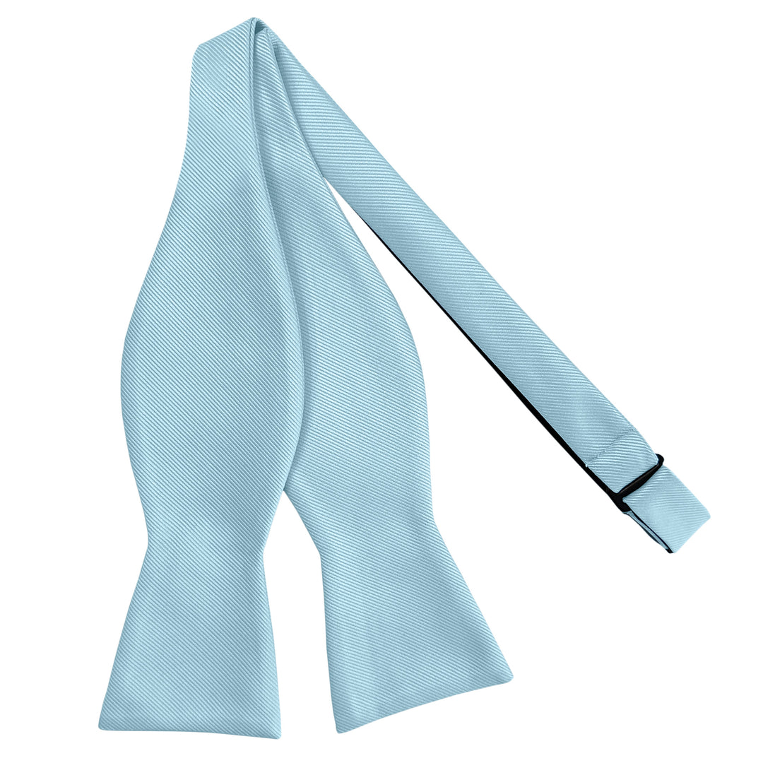 Silk Blend Solid Self-Tie Bow Tie - Sky Blue
