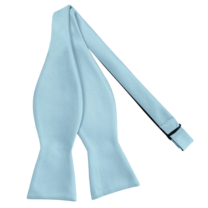 Silk Blend Solid Self-Tie Bow Tie - Sky Blue