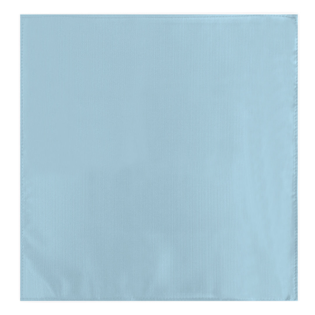 Silk Blend Solid Pocket Square - Sky Blue