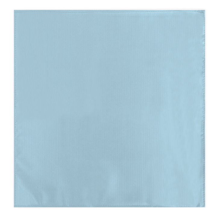 Silk Blend Solid Pocket Square - Sky Blue