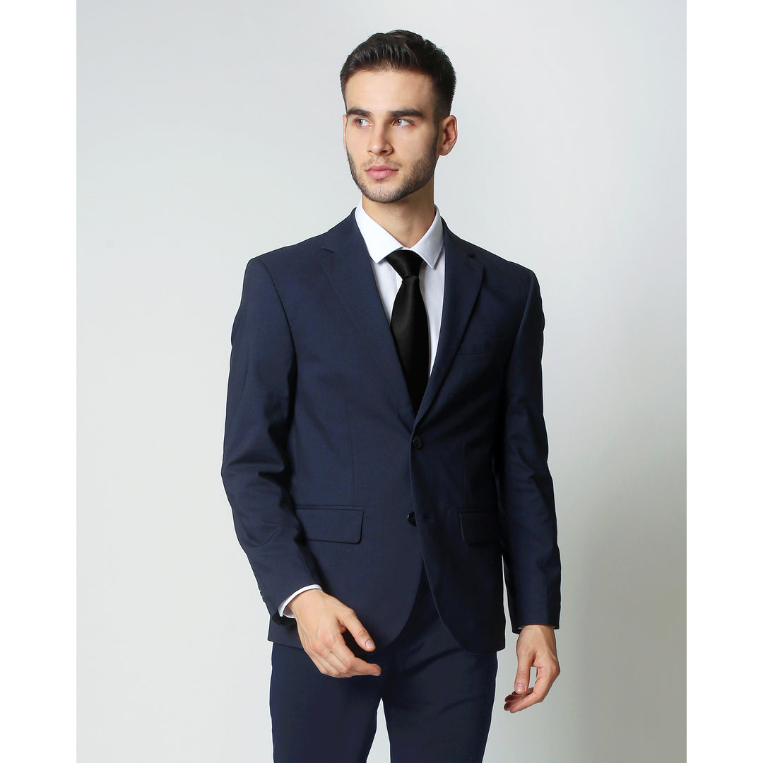 Silk Blend Solid Tie - Black
