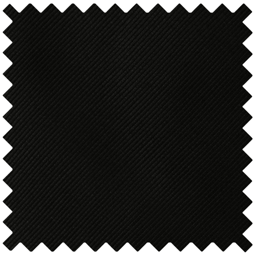 Silk Blend Solid Tie - Black