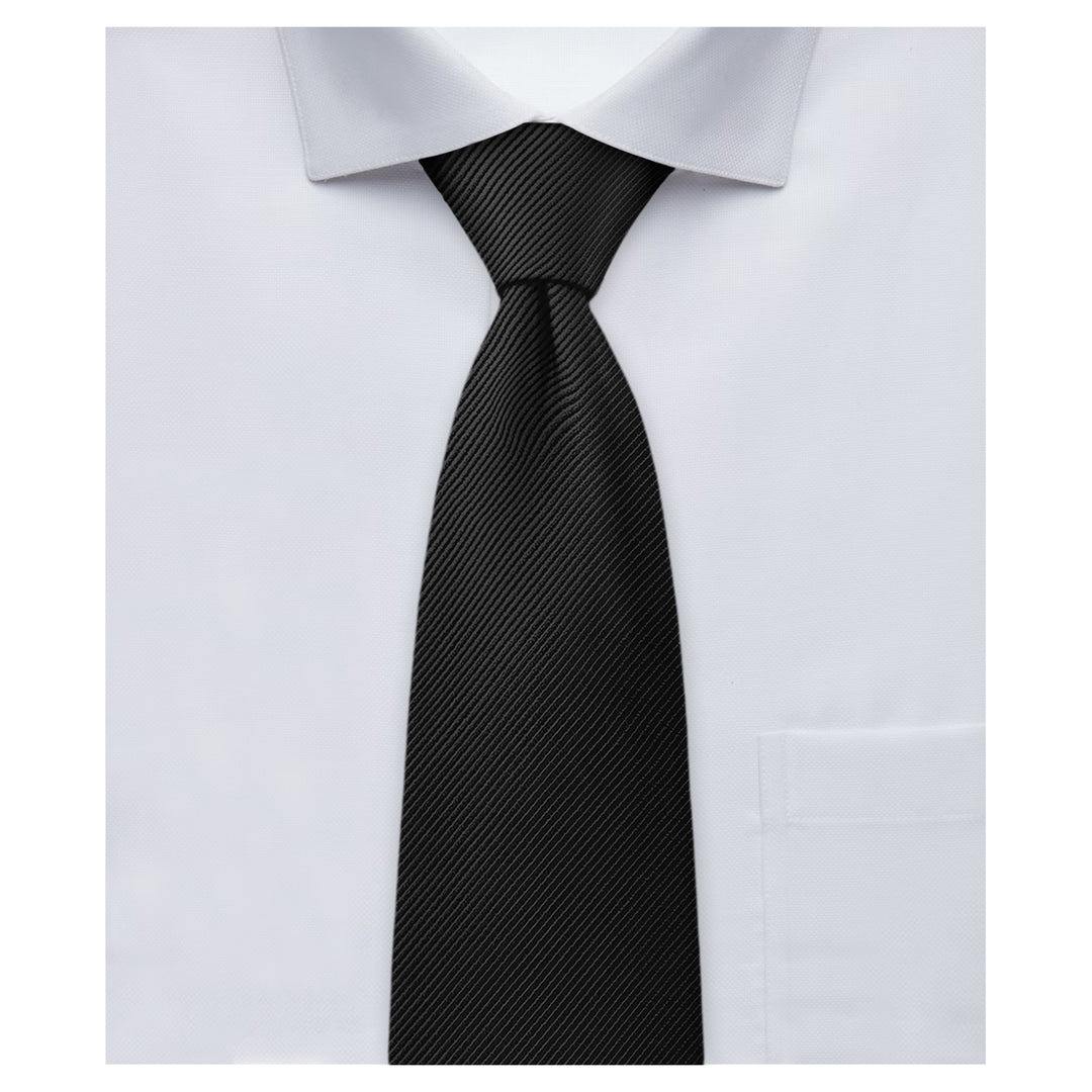 Wedding Silk Blend Solid Tie - Black