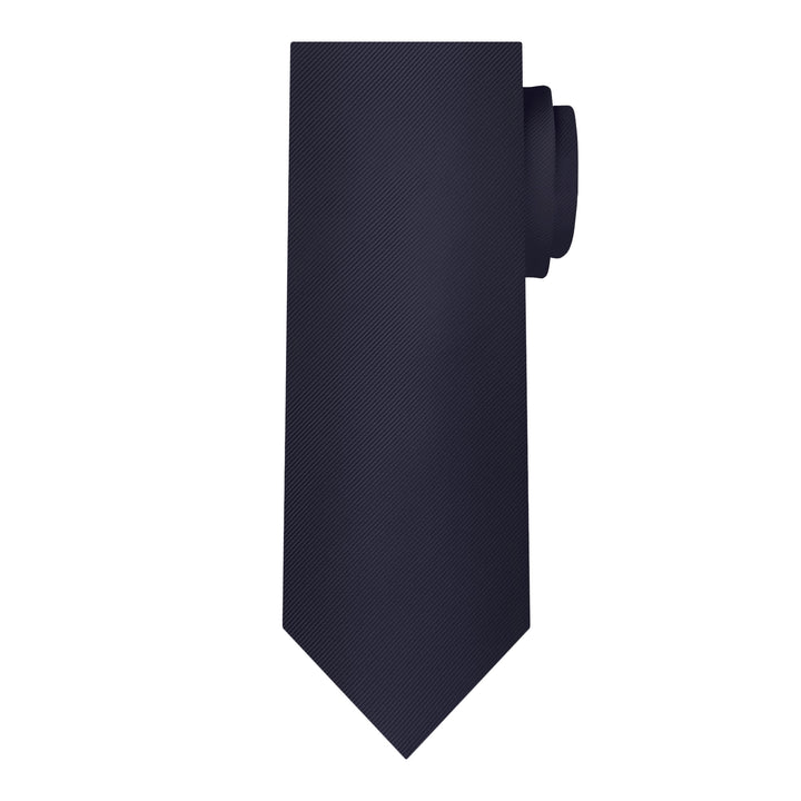 Silk Blend Solid Tie - Navy Blue