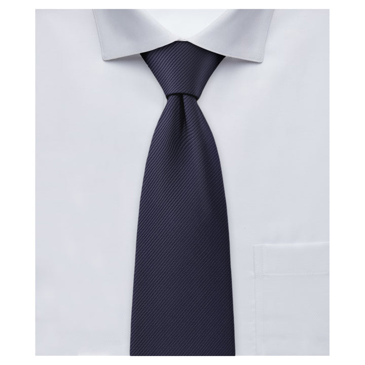 Silk Blend Solid Tie - Navy Blue