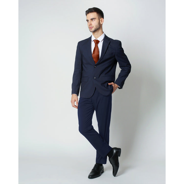 Silk Blend Solid Tie - Rust