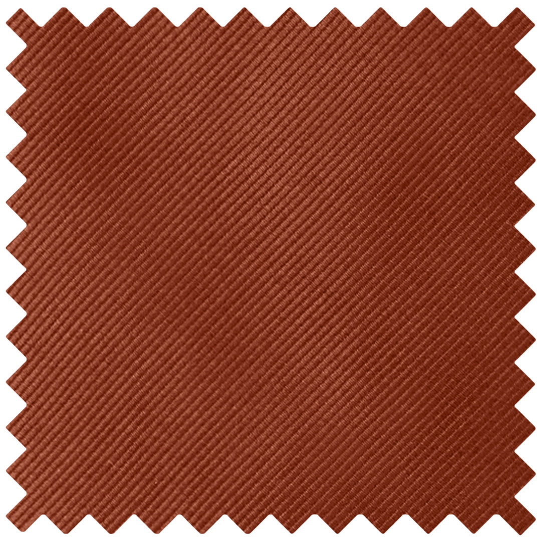 Silk Blend Solid Tie - Rust