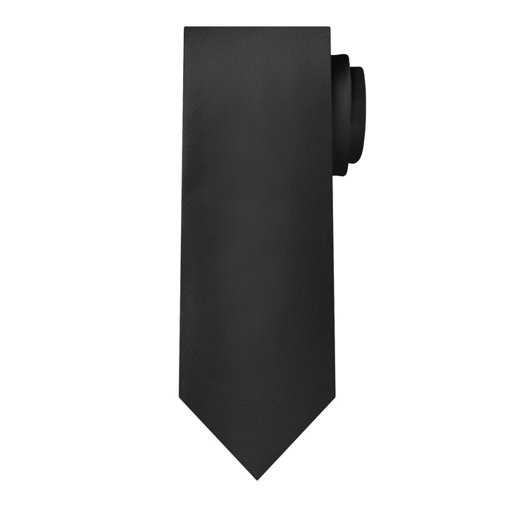 Silk Blend Solid Tie - Charcoal Gray