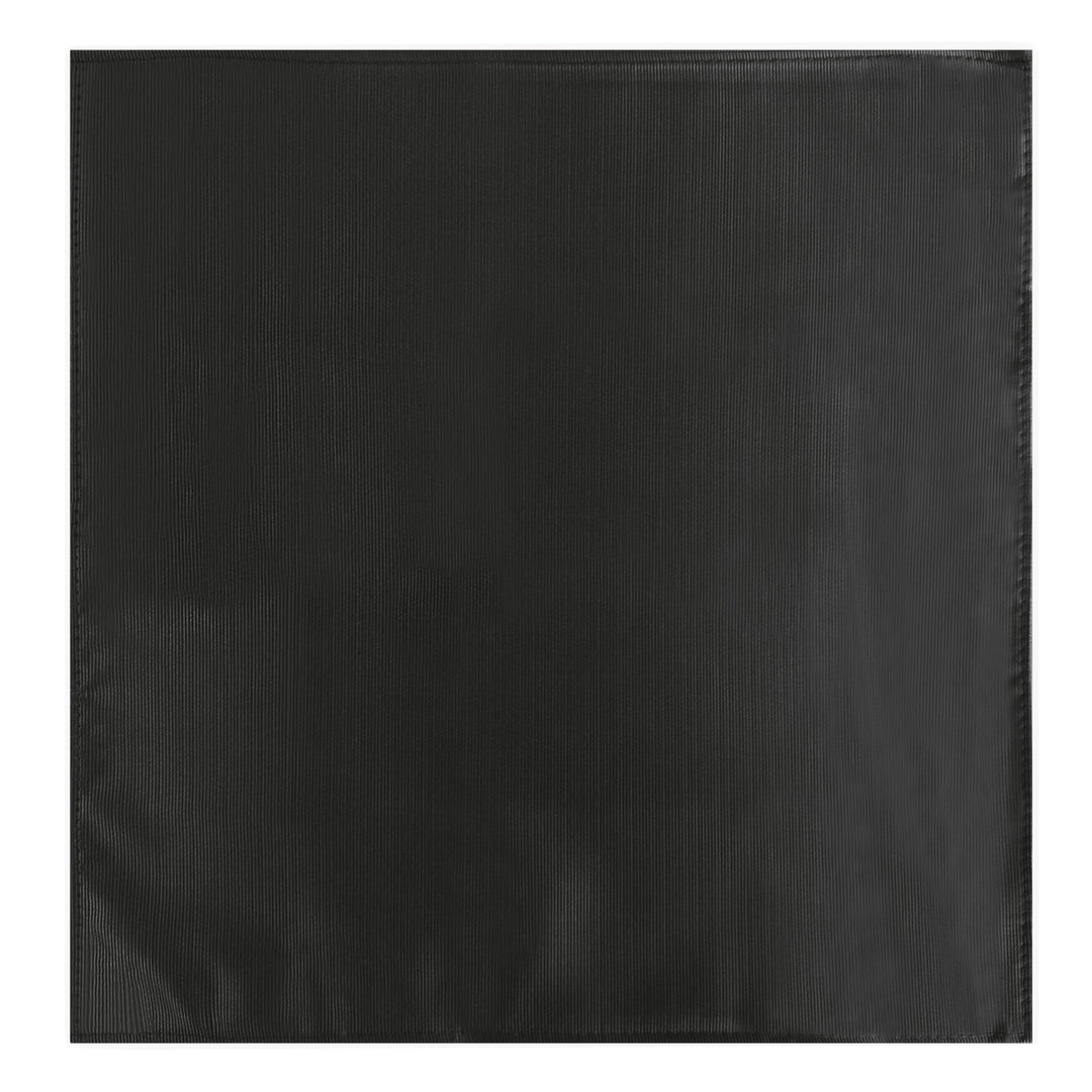 Wedding Silk Blend Solid Pocket Square - Charcoal Gray