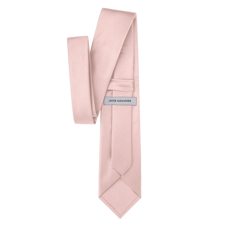Silk Blend Solid Tie - Bridal Pink