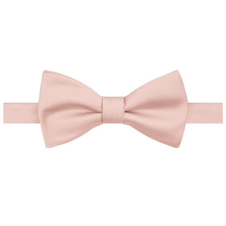Silk Blend Solid Self-Tie Bow Tie - Bridal Pink