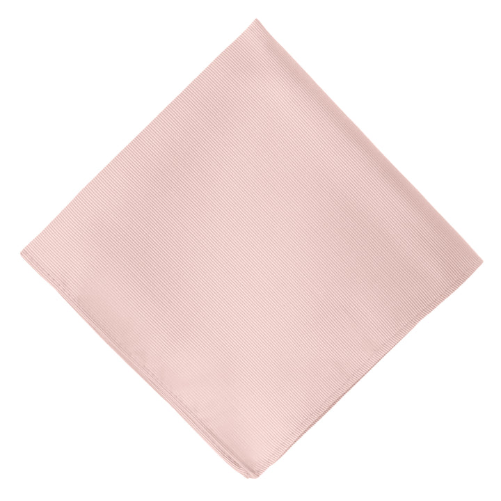 Silk Blend Solid Pocket Square - Bridal Pink