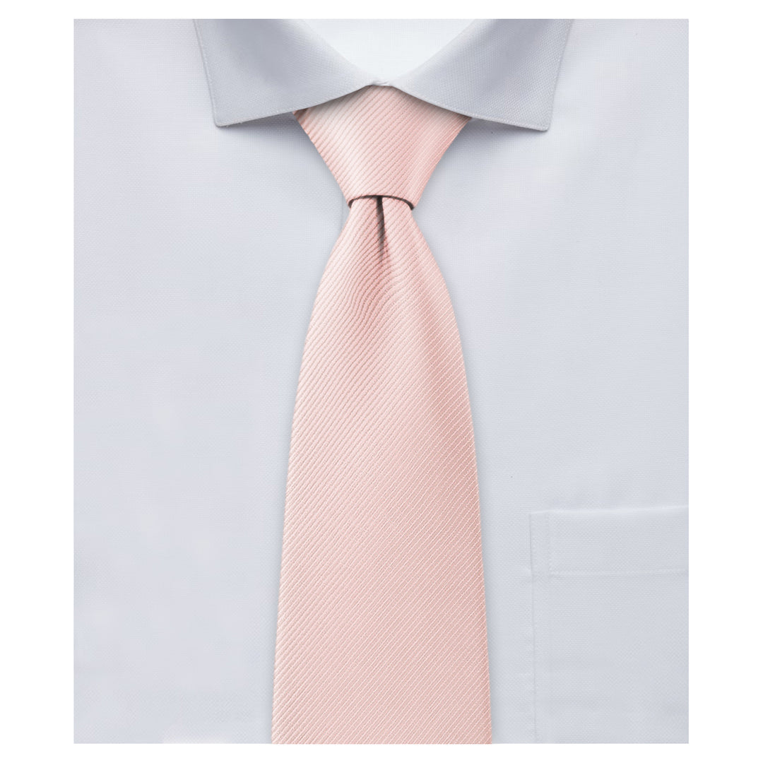Wedding Silk Blend Solid Tie - Bridal Pink